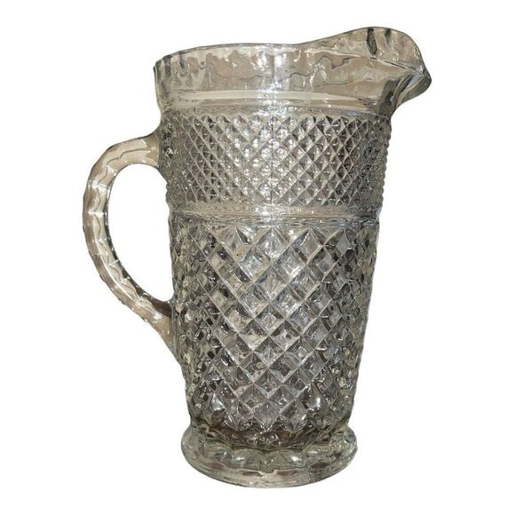 Pitcher, Wexford, Anchor Hocking, Discontinued Pattern, Vintage, Barware, Bar Ca - Picture 3 of 3